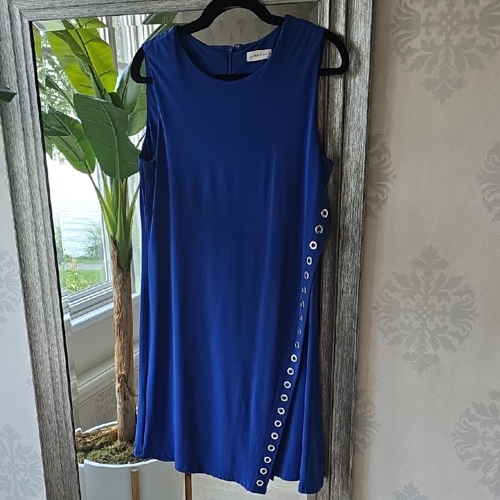 Calvin Klein Royal Blue Sleeveless Dress